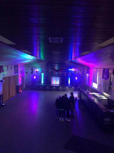 Abiparty der EGS Höchst in einer Halle in Mümlingcrumbach